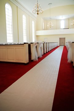 Church Aisle Of Wedding 02