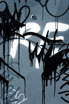 Fototapeta Close-up of graffiti on wall