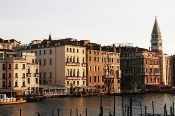 Fototapeta na wymiar Venice, Italy - Water Front Facade