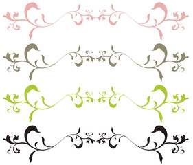 vector serie - flower arabesque