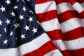 Hintergrund der amerikanischen Flagge - im Studio erschossen und beleuchtet