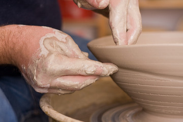 hands of working man