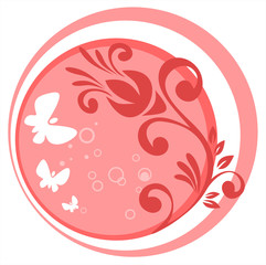 pink vegetative pattern