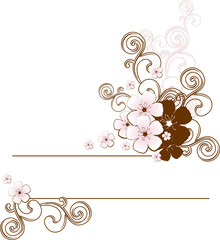 floral frame / vector background