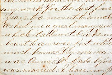 Old Writing