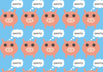 fondo alegre animales pensando en informatica