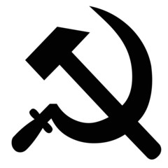 communism symbol - hammer and sickle