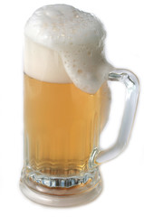 Beer mug isolated on white
