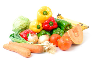 Fresh Fruits and vegetables from the market .