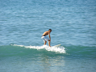 Fototapeta na wymiar surfboarder sportowca