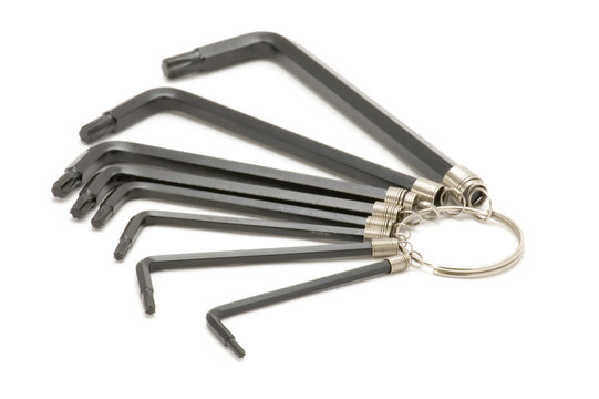 object on white tool Key Tool set