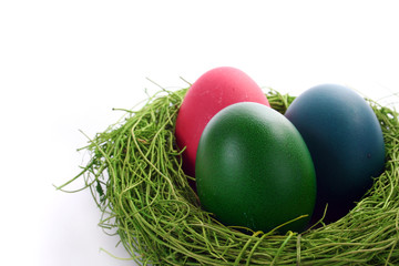 Easter eggs nest