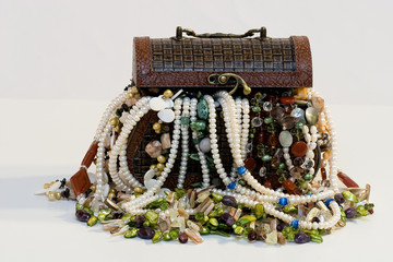 Chest full of jewelry treasures
