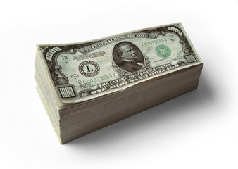 Stack of $1000 Dollar Bills