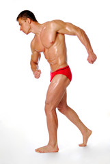 Obraz premium Healthcare. Strong and Excellence male naked body.