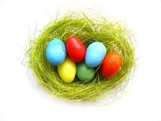 colorful easter eggs