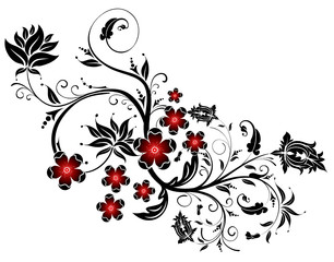 Abstract flower background, element for design, vector