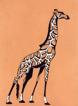 Orange giraffe