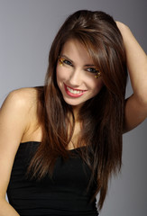 Fototapeta premium Portrait of a beautiful sexy girl.