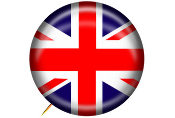 British Flag on Pin