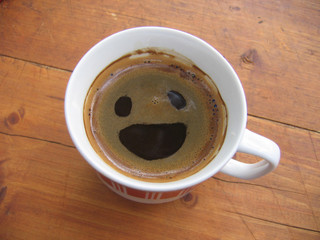 Coffee is smiling