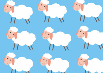 dormir contando ovejas. animales de sueño