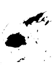 Obraz premium vector map of Fiji