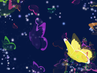 Obraz na płótnie Canvas Butterfly Design Background