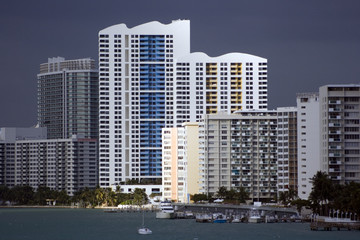 Fototapeta na wymiar Lonely promień światła - Miami Beach, Floryda