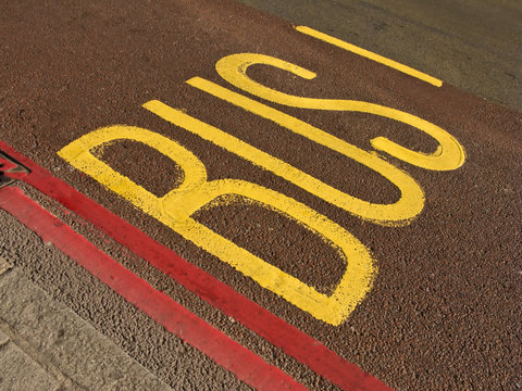 Bus road lane