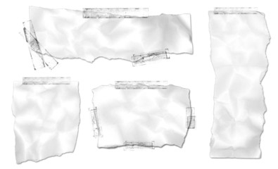 Ripped and Taped Paper Collection