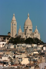 Fototapeta na wymiar Pejzaż z Paryża z bazyliki Sacre Coeur