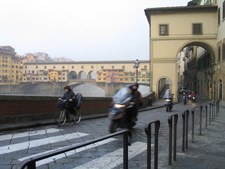 Traffic on street in Florence