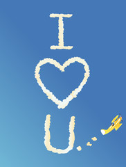 Obraz premium skywriting II