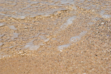 gentle water just comes over the sand