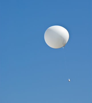 weather balloon flies into the air
