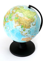 globe isolated on white background
