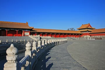 Fotobehang De historische Verboden Stad in Peking © Gary