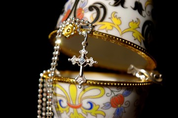 Krestik on small box  easter