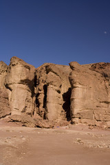 Timna park, desert, solomons pillars