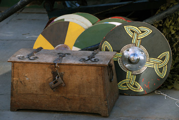 Colourful Viking Shields