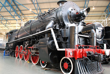 Naklejka premium Old USA Locomotive