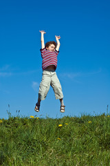 Boy jumping