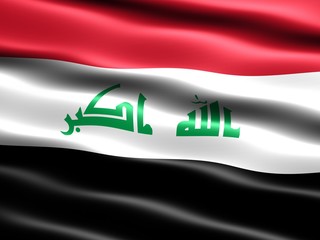 CG illustration of the 2008 flag of Iraq