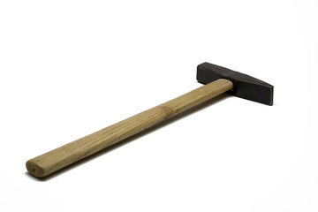 Hammer freigestellt mit Schlagschatten