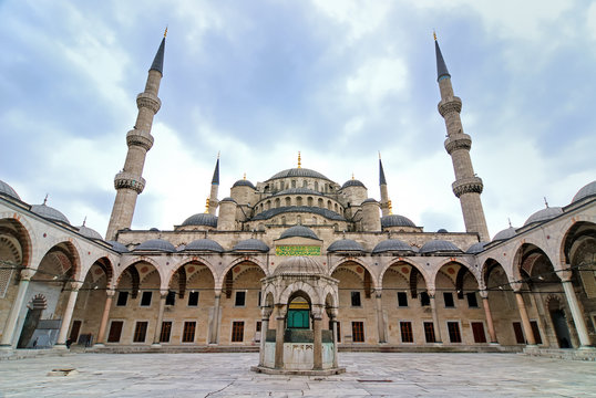 Blue Mosque, istanbul, turkey, wide angle