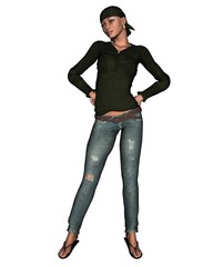 Woman in Jeans - 2