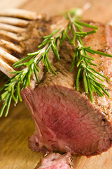 Roasted rack of lamb