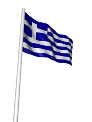 Fototapeta premium griechische flagge