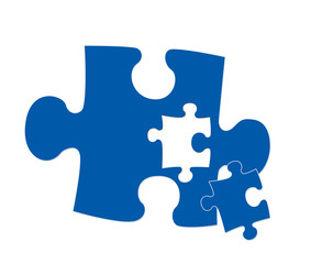 An puzzle piece illustration symbolising connectivity, fitting.